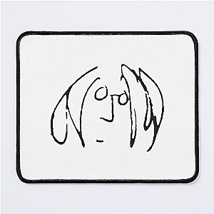 John Lennon black Mouse Pad