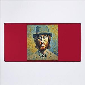 "John Lennon Portrayed-Captivating Artwork of the Music Icon" Desk Mat