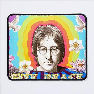 John Lennon Print Mouse Pad