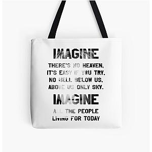 Imagine John Lennon All Over Print Tote Bag