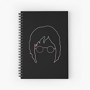 John Lennon Minimalist Portrait Spiral Notebook