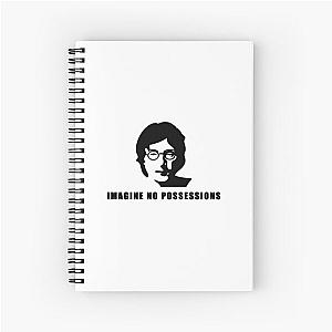 John Lennon Outline Imagine Lyrics  Spiral Notebook