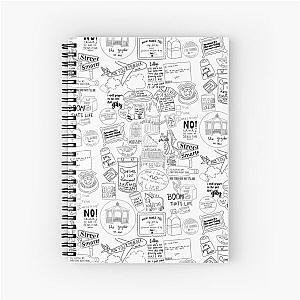 John Mulaney Doodle Spiral Notebook