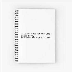 John Mulaney Emotion Spiral Notebook