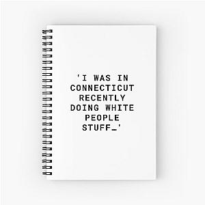 John Mulaney recently doing white people stuff Spiral Notebook