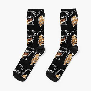 Johnnie Guilbert and Garfelius emoji Socks