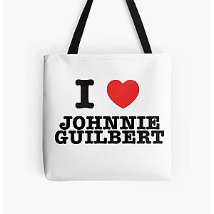 I HEART JOHNNIE GUILBERT All Over Print Tote Bag