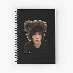 Emo boy rawring 20s Johnnie Guilbert Spiral Notebook