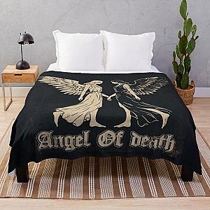 Angel of Death: A Gothic Tribute to Johnnie Guilbert Throw Blanket