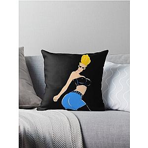 Sexy in Black Johnny Bravo Throw Pillow