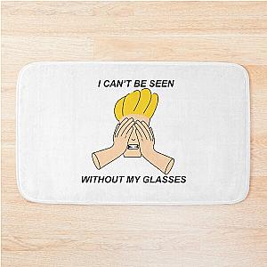 Johnny Bravo I can’t be seen without my glasses Bath Mat