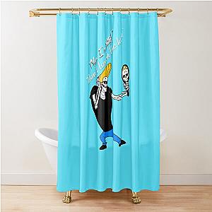 Johnny Bravo skeleton  Shower Curtain