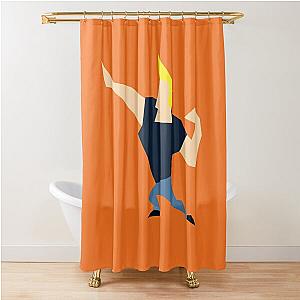 Minimalist Johnny Bravo Shower Curtain