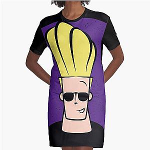 Johnny Bravo Portrait Graphic T-Shirt Dress