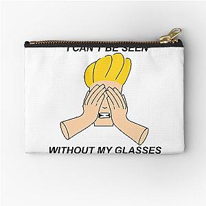 Johnny Bravo I can’t be seen without my glasses Zipper Pouch