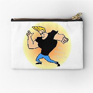 Johnny Bravo 8 bit Zipper Pouch