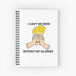 Johnny Bravo I can’t be seen without my glasses Spiral Notebook