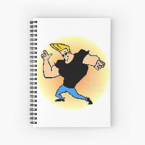 Johnny Bravo 8 bit Spiral Notebook