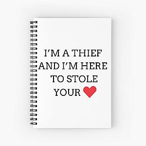 "I'm a thief... "- Johnny Bravo Spiral Notebook