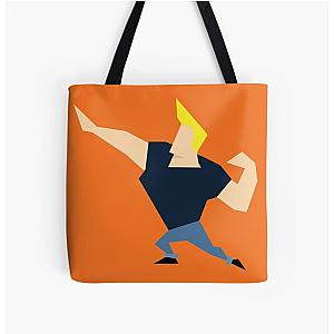 Minimalist Johnny Bravo All Over Print Tote Bag