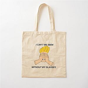 Johnny Bravo I can’t be seen without my glasses Cotton Tote Bag