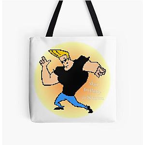 Johnny Bravo 8 bit All Over Print Tote Bag