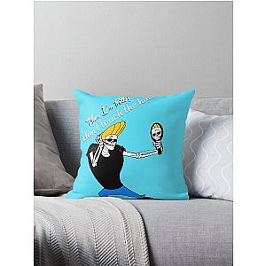 Johnny Bravo skeleton  Throw Pillow