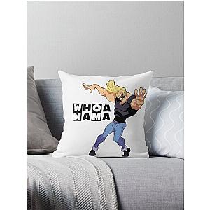 Johnny bravo cartoon network 90´s anime whoa mama Throw Pillow