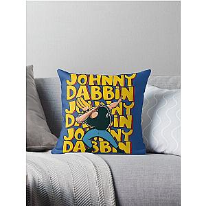 Johnny Bravo Dabbin Throw Pillow