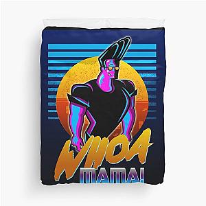 Johnny Bravo - Whoa Mama! Outrun Style Poster Duvet Cover