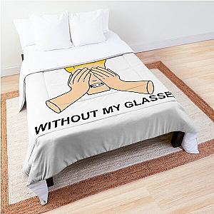 Johnny Bravo I can’t be seen without my glasses Comforter