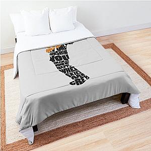 Johnny Cash Typography Art Comforter