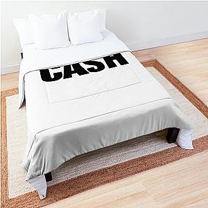 Johnny Cash Logo Stickers Comforter