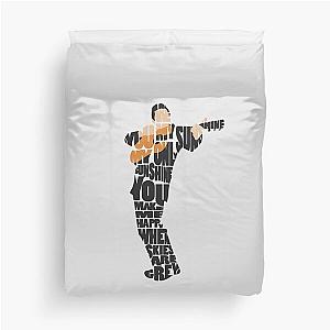 Johnny Cash Typography Art Duvet Cover