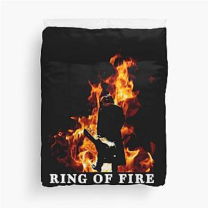 Graphic Johnny Cash Ring Of Fire Gift For Fans Duvet Cover