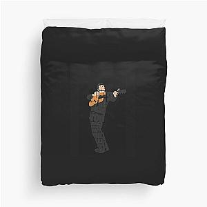 Johnny Cash Typography Art Essential Duvet Cover