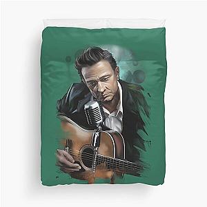 johnny cash melanie d transparent	 Duvet Cover