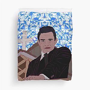 Johnny Cash Cross Duvet Cover