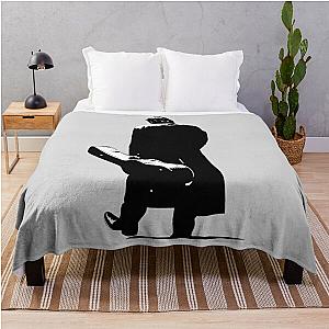 Johnny Cash Silhouette FanArt Throw Blanket