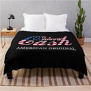 Retro Johnny Cash Art Gift Men Women Throw Blanket