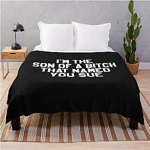 Johnny Cash   A Boy Named Sue Throw Blanket