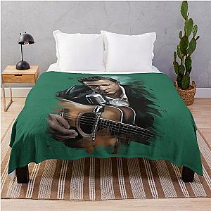 johnny cash melanie d transparent	 Throw Blanket