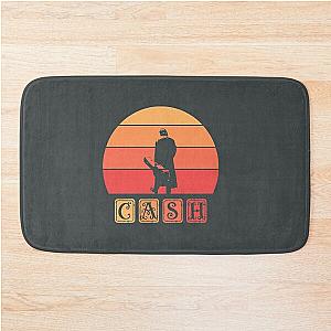 Johnny Cash Retro Art  Bath Mat