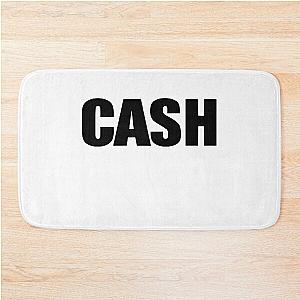 Johnny Cash Logo Stickers Bath Mat