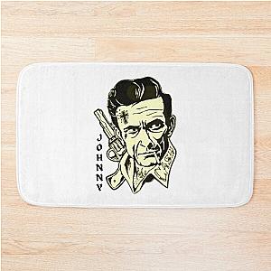 Johnny Cash Portrait Bath Mat