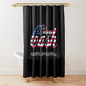 Retro Johnny Cash Art Gift Men Women Shower Curtain