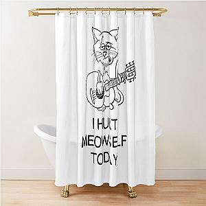 Johnny Cash Cat Parody Shower Curtain