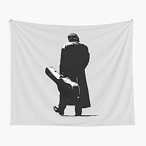 Johnny Cash Silhouette FanArt Tapestry