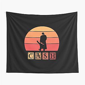 Johnny Cash Retro Art Tapestry