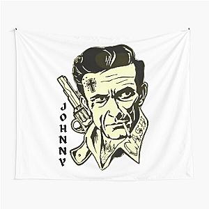 Johnny Cash Portrait Tapestry